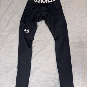 Mens Under Armour Black Performance compression pants size S
